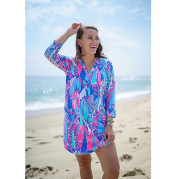 Lilly Pulitzer Dresses & Skirts - Lilly Pulitzer Blue Pink Ali Dress Out To Sea